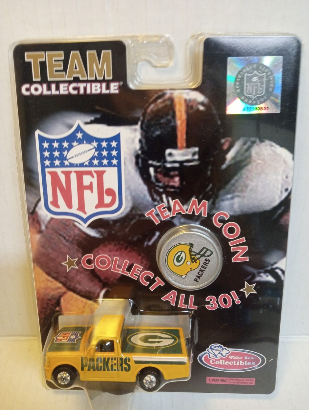 Green Bay Packers NFL Team Collectible Ford F150 Truck White Rose Collectibles